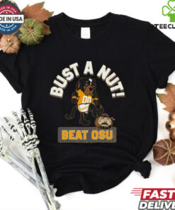 Official Bust A Nut Tennessee Vols Beat Ohio State Buckeyes Mascot t shirt