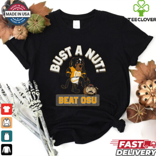 Official Bust A Nut Tennessee Vols Beat Ohio State Buckeyes Mascot t shirt