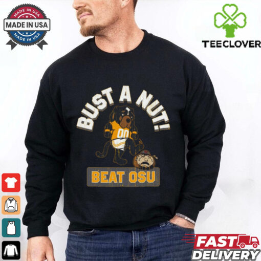 Official Bust A Nut Tennessee Vols Beat Ohio State Buckeyes Mascot t shirt
