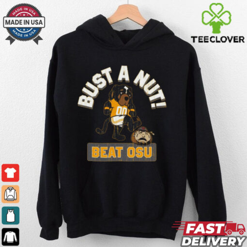 Official Bust A Nut Tennessee Vols Beat Ohio State Buckeyes Mascot t shirt
