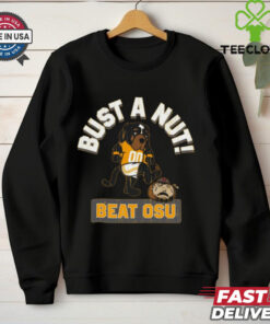 Official Bust A Nut Tennessee Vols Beat Ohio State Buckeyes Mascot t shirt