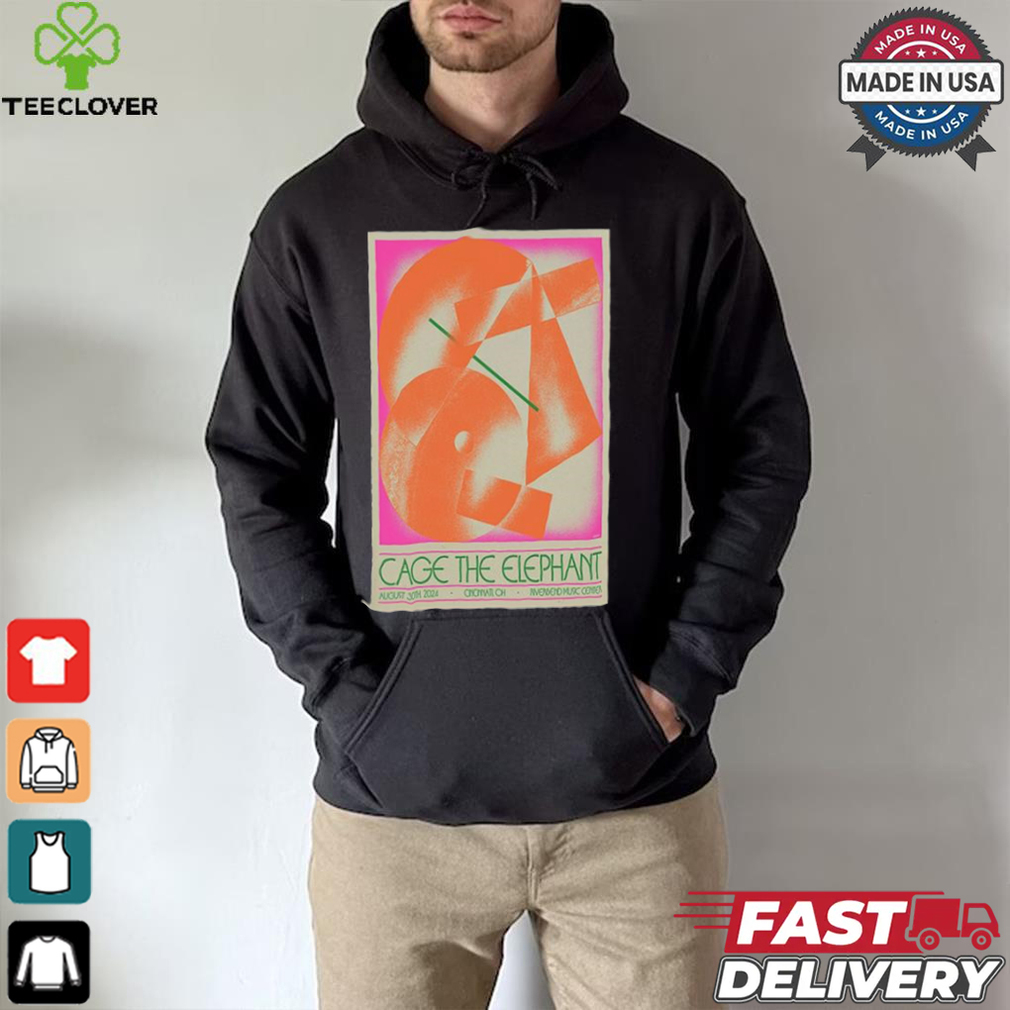 Official Cage The Elephant Riverbend Music Center In Cincinnati OH August 30 2024 Poster shirt Official Cage The Elephant Riverbend Music Center In Cincinnati OH August 30 2024 Poster shirt