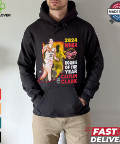 Official Caitlin Clark 22 Indiana Fever WNBA 2024 Rookie of the Year Signature t hoodie, sweater, longsleeve, shirt v-neck, t-shirt