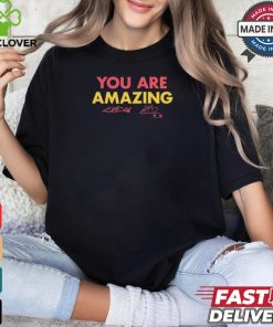 Official Caitlin Clark & Aliyah Boston You Are Amazing Signatures t shirt