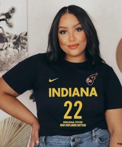 Official Caitlin Clark Indiana Fever Nike Youth 2024 WNBA Draft Explorer Edition Player Name & Number Shirt