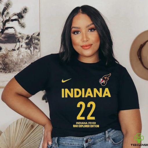 Official Caitlin Clark Indiana Fever Nike Youth 2024 WNBA Draft Explorer Edition Player Name & Number Shirt