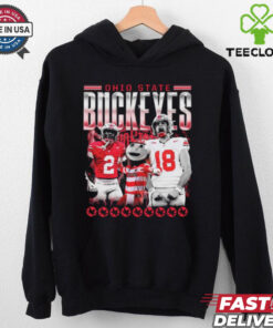 Official Caleb Downs X Will Howard Ohio State Buckeyes Mascot Graphic t shirt