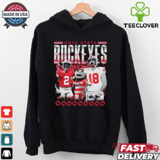 Official Caleb Downs X Will Howard Ohio State Buckeyes Mascot Graphic t shirt