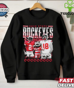 Official Caleb Downs X Will Howard Ohio State Buckeyes Mascot Graphic t shirt