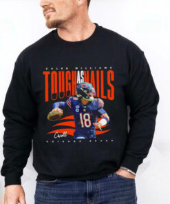 Official Caleb Williams Tough as Nails Chicago Bears football signature hoodie, sweater, longsleeve, shirt v-neck, t-shirt