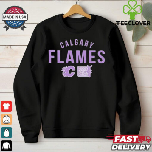 Official Calgary Flames Richmond Resilient Hockey Fights Cancer Shirt