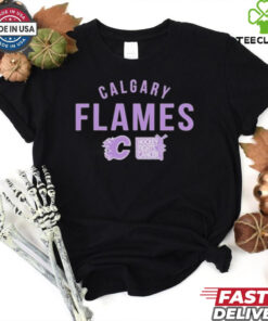 Official Calgary Flames Richmond Resilient Hockey Fights Cancer Shirt