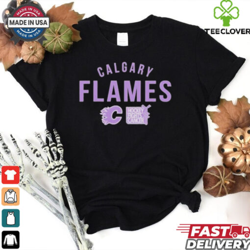 Official Calgary Flames Richmond Resilient Hockey Fights Cancer Shirt