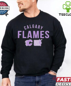 Official Calgary Flames Richmond Resilient Hockey Fights Cancer Shirt