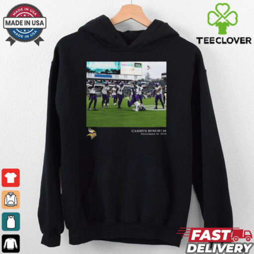 Official Camryn Bynum Minnesota Vikings NFL Flash Features November 10 2024 t shirt