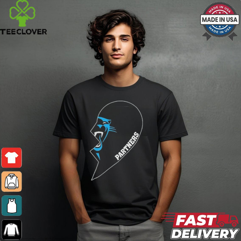Official Carolina Panthers Partners Half Heart Shirt Official Carolina Panthers Partners Half Heart Shirt