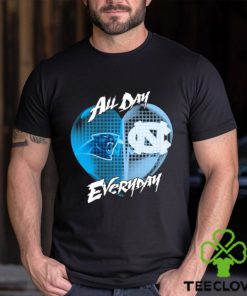 Official Carolina Panthers and North Carolina Tar Heels All day Everyday shirt 1 Official Carolina Panthers and North Carolina Tar Heels All day Everyday shirt