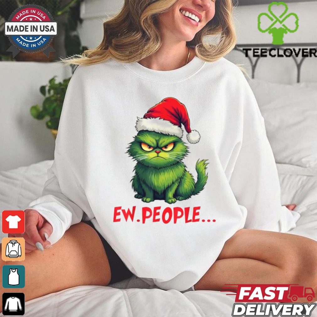 Official Cat ew people meowy cat Christmas 2024 T shirt Official Cat ew people meowy cat Christmas 2024 T shirt