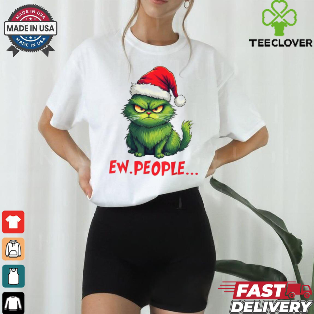 Official Cat ew people meowy cat Christmas 2024 T shirt Official Cat ew people meowy cat Christmas 2024 T shirt