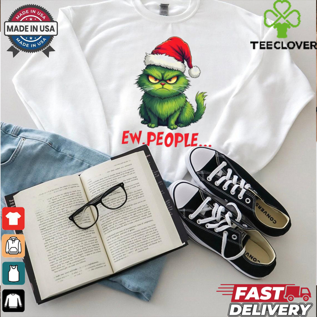 Official Cat ew people meowy cat Christmas 2024 T shirt Official Cat ew people meowy cat Christmas 2024 T shirt