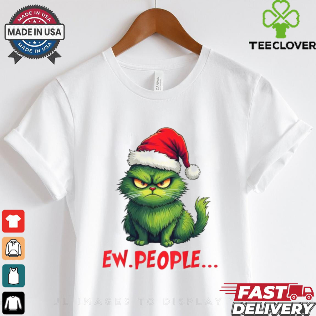 Official Cat ew people meowy cat Christmas 2024 T shirt Official Cat ew people meowy cat Christmas 2024 T shirt