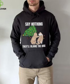 Official Cat meme blame the dog Christmas T shirt