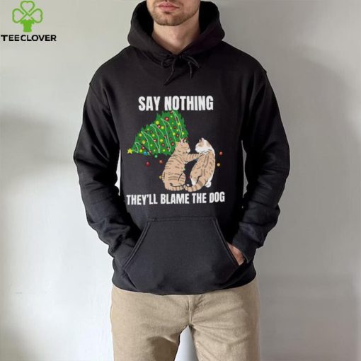 Official Cat meme blame the dog Christmas T shirt