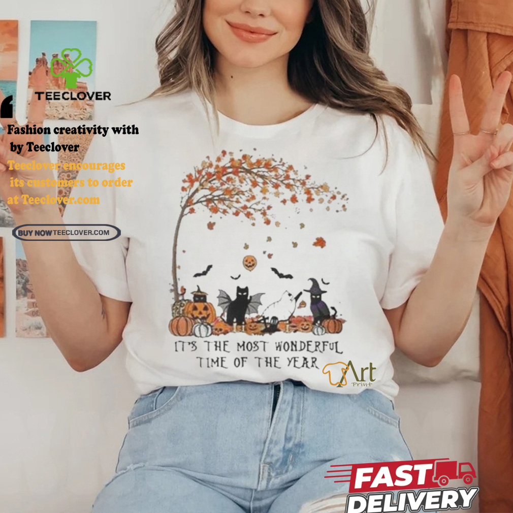 Official Cats Autumn Its The Most Wonderful Time Of The Year Shirt Official Cats Autumn Its The Most Wonderful Time Of The Year Shirt