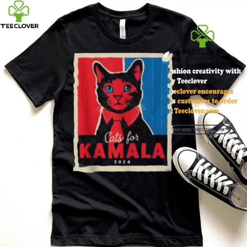 Official Cats For Kamala Harris Feline Lover Supporter Shirt