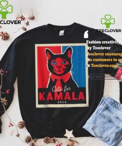 Official Cats For Kamala Harris Feline Lover Supporter Shirt