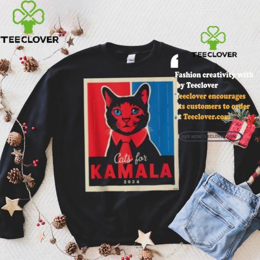 Official Cats For Kamala Harris Feline Lover Supporter Shirt