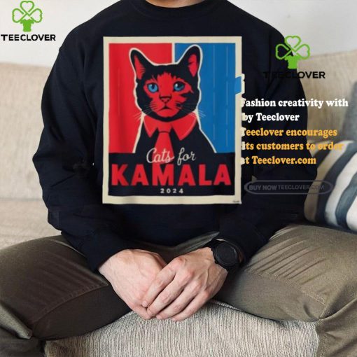 Official Cats For Kamala Harris Feline Lover Supporter Shirt