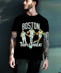 Official Celtics Triple Threat Holiday Tatum Brown Shirt