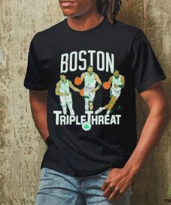 Official Celtics Triple Threat Holiday Tatum Brown Shirt