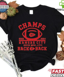 Official Champs 2023 2024 Kansas City Super Bowl LVIII Back 2 Back Shirt
