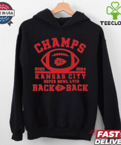 Official Champs 2023 2024 Kansas City Super Bowl LVIII Back 2 Back Shirt
