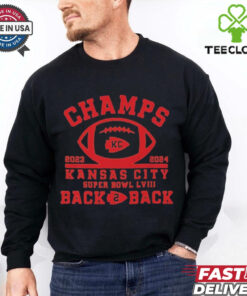 Official Champs 2023 2024 Kansas City Super Bowl LVIII Back 2 Back Shirt
