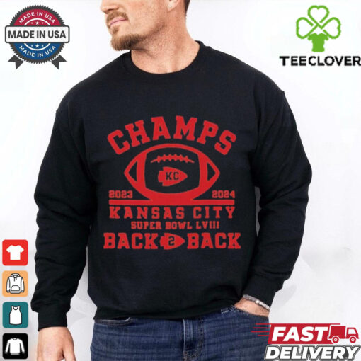 Official Champs 2023 2024 Kansas City Super Bowl LVIII Back 2 Back Shirt