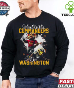Official Champs On Our Way To The Washington Commanders Hail To The Go Mascot 2025 Shirt