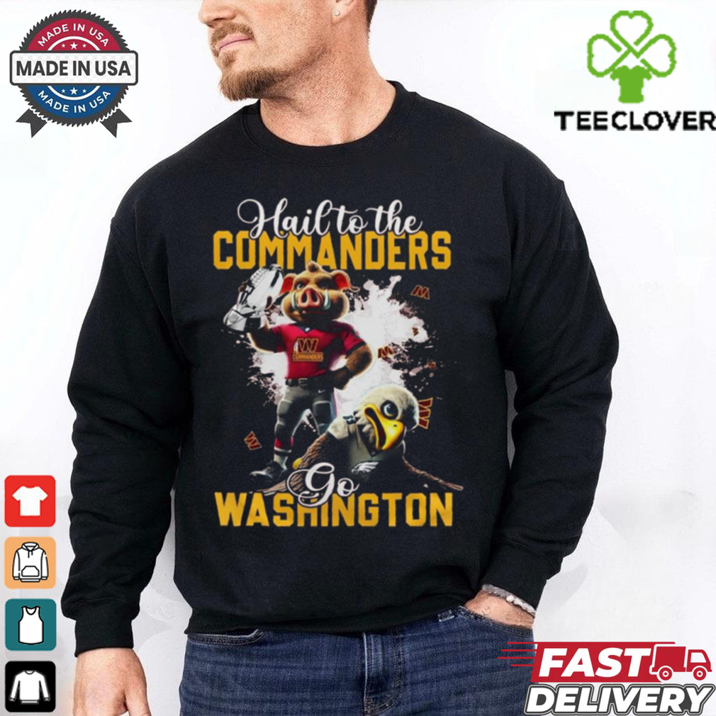 Official Champs On Our Way To The Washington Commanders Hail To The Go Mascot 2025 Shirt Official Champs On Our Way To The Washington Commanders Hail To The Go Mascot 2025 Shirt