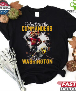 Official Champs On Our Way To The Washington Commanders Hail To The Go Mascot 2025 Shirt