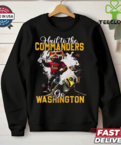 Official Champs On Our Way To The Washington Commanders Hail To The Go Mascot 2025 Shirt