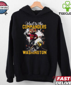 Official Champs On Our Way To The Washington Commanders Hail To The Go Mascot 2025 Shirt