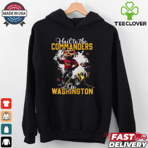 Official Champs On Our Way To The Washington Commanders Hail To The Go Mascot 2025 Shirt