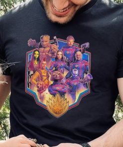 Official Character Shield Collage Guardians Of The Galaxy Volume 3 T Shirt