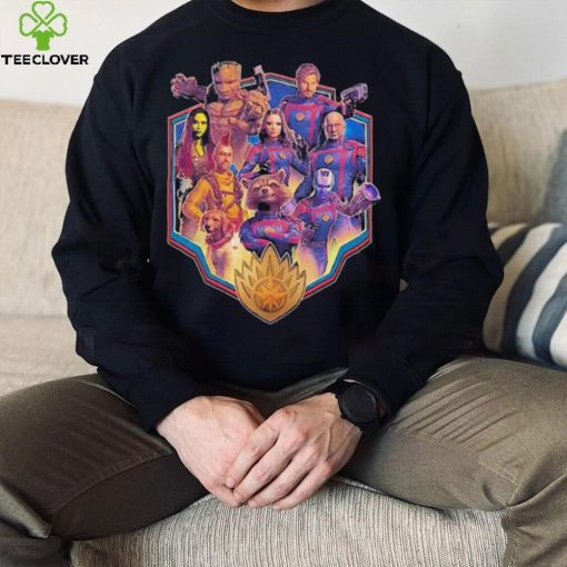 Official Character Shield Collage Guardians Of The Galaxy Volume 3 T Shirt