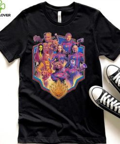 Official Character Shield Collage Guardians Of The Galaxy Volume 3 T Shirt