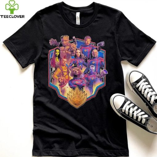 Official Character Shield Collage Guardians Of The Galaxy Volume 3 T Shirt