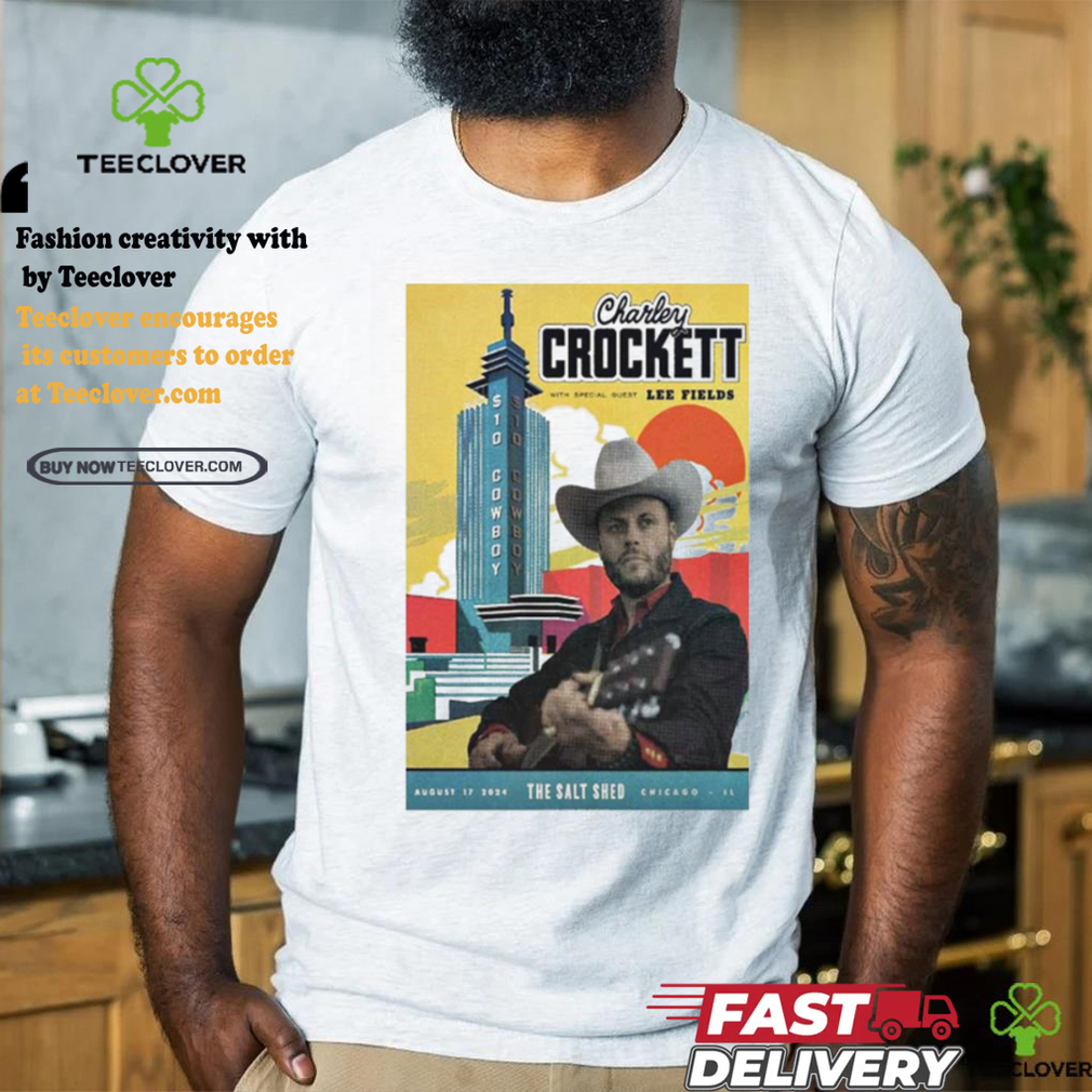 Official Charley Crockett Aug 17 2024 The Salt Shed In Chicago IL Poster shirt Official Charley Crockett Aug 17 2024 The Salt Shed In Chicago IL Poster shirt