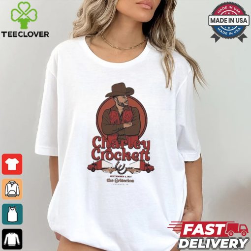 Official Charley Crockett September 4 2024 The Criterion Oklahoma City, OK Event T Shirt